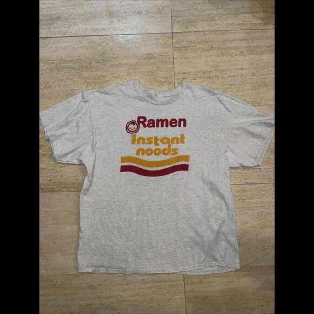 Ramen‎ Noodles T Shirt Instant Noodles Light Grey 2XL